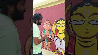 Wallpainting art hiphop music badshah wallpainting rap newsong [upl. by Tenenbaum]