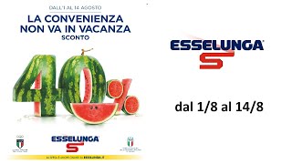 Volantino Esselunga IT dal 1 al 14 agosto 2024 [upl. by Renckens]