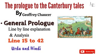 The prologue To The Canterbury Tales By Geoffrey Chaucer  General Prologue Line 15 to 42 [upl. by Wilhide962]