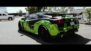 ZR Auto Chrome Green Matador Gallardo Walkaround amp Startup [upl. by Ahsitniuq811]