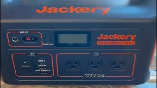 Jackery Explorer 1000 Portable Power Station 1002Wh Capacity with 3x1000W AC Outlets Review [upl. by Margaretha]