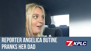 KPLC and FOX29 reporter Angelica Butine pranks her dad [upl. by Cedar750]