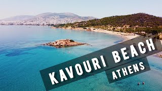 Kavouri Beach by drone  ATHENS  GREECE 🇬🇷 [upl. by Jeri]