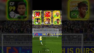 EFOOTBALL 2025 Top Brazil Players Penalty Shootout 🇧🇷😱efootball2025 efootball shorts pesmobile [upl. by Eldwin346]