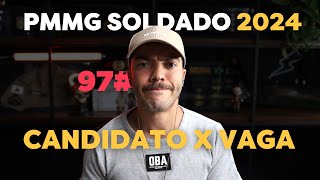 CONCORRÊNCIA PMMG 2024 Candidato por Vaga Soldado CFSd [upl. by Papp820]