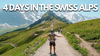 4 DAYS CAMPING amp HIKING IN SWITZERLAND🇨🇭 Grindelwald Wengen First Swiss Alp Mountain Villages [upl. by Claudie180]