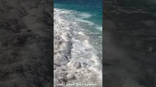 شاطىء الملح البحر الميت jordan deadseasalt beach salt playa jordania [upl. by Annairol]