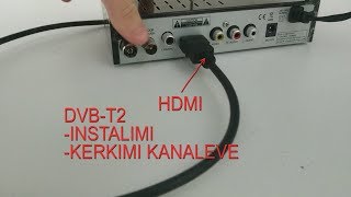 Instalimi dekoderit DVB T2 me HDMI [upl. by Eonak779]