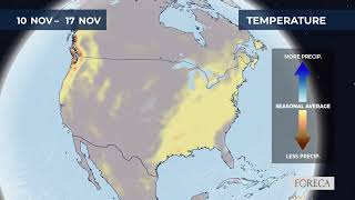 Monthly precipitation forecast for the USA 10272024 [upl. by Cyprian291]