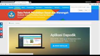 LINK ALTERNATIF DOWNLOAD UPDATER APLIKASI DAPODIK v 2016 b MELALUI GOOGLE DRIVE [upl. by Ahsircal]