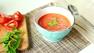 Como fazer sopa de tomate assado [upl. by Ezara]