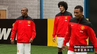 Manchester Uniteds Young Fellaini and Nani show off their skills [upl. by Enicul]