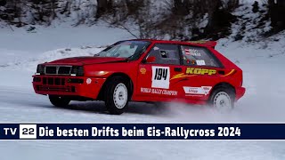 MOTOR TV22 Die besten Drifts beim EisRallycross im Zillertal 2024 [upl. by Hartmunn]