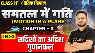 सदिशों का अदिश गुणनफल Class 11  समतल में गति Motion in A Plane  Class 11 Physics Chapter 3  L3 [upl. by Alleyn]