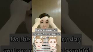 Anti ageing full face yoga exercise shorts faceyoga antiaging beautiful glowingskin [upl. by Aiyekal368]