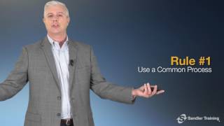 Rule 1 Use a Common Process  The Sandler Rules for Sales Leaders [upl. by Hemetaf]