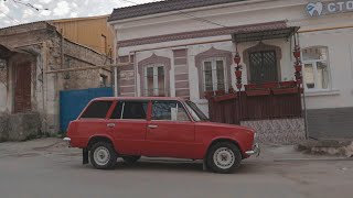 Soviet streets in Feodosia Crimea  City walking life sounds ambience [upl. by Koloski]