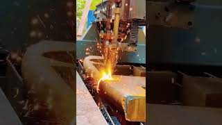 Manual flame cutting three stage perforationSteel plate cutting flame cutting Plate cutting [upl. by Marte819]