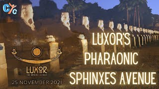 Luxor’s Sphinxes Avenue quotThe Rams Road quot  طريق الكباش  CYC [upl. by Annayehc971]