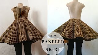 How to sew a paneled circle skirt  2020 part 2 [upl. by Malarkey]