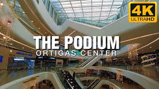 The PODIUM Mall Ortigas Center  Walking Tour 4K UHD [upl. by Lienet]