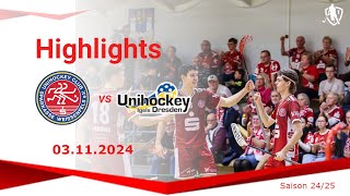 UHC Sparkasse Weißenfels vs Unihockey Igels Dresden 03112024 Highlights [upl. by Aserat521]