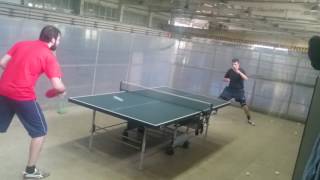 Topspin with Andro Rasanter R47 Max Player in black t shirt [upl. by Gretel]