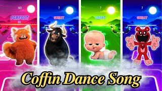 TURNING RED 🆚 FERDINAND 🆚 THE BOSS BABY 💥COFFIN DANCE SONG BATTLE [upl. by Orual732]