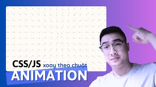 Viết code hiệu ứng nam châm chuyển động xoay theo con trỏ chuột  CSS JS Animation [upl. by Madoc]