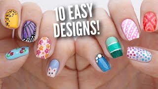 10 Easy Nail Art Designs for Beginners The Ultimate Guide 5 [upl. by Alleacim661]