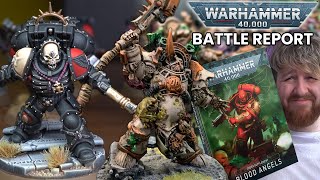 🔴 This Codex FINALLY has points  Blood Angels vs Death Guard Battle Report [upl. by Ahsrats]