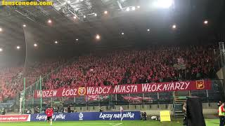 Wisła Kraków  Widzew Łódź 28022024 radość kibiców Widzewa po golu na 01 [upl. by Dnomaj]