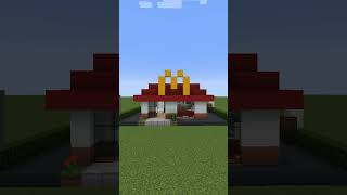 Oddly Satisfying Minecraft Mcdonalds minecraftshorts minecraft minecraftbuilding [upl. by Aicak]