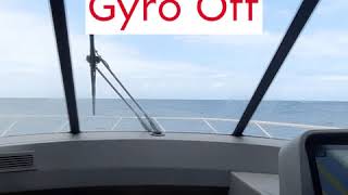 Gineico Marine Gyro Stabilizer Demonstration [upl. by Atiuqan]