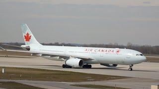 Air Canada Airbus A330343 CGHKX departure at Munich Airport Abflug München Flughafen [upl. by Yatnoj]