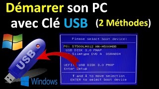 COMMENT DEMARRER SON PC AVEC UNE CLE USB [upl. by Jenkel523]