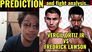 VERGIL ORTIZ VS FREDRICK LAWSON PREDICTION AND FIGHT ANALYSIS [upl. by Zaneski]