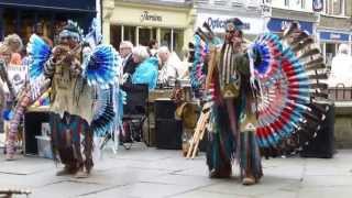 South American Pan Flute Players  York UK 030713 Pan Pipes HD HQ [upl. by Shull]