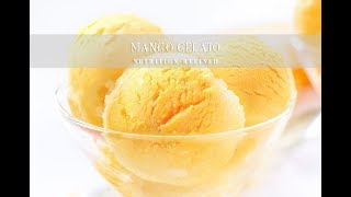 Mango Gelato No Churn Ice Cream  Vegan Paleo [upl. by Obmar]