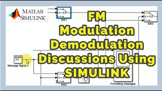 Frequency Modulation and FM Demodulation Explained using Simulink  FM 311 [upl. by Nwavahs264]