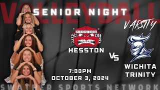 VARSITY VOLLEYBALL Hesston vs Wichita Trinity  October 3 2024 [upl. by Gough]