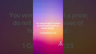 1 Corinthians 723 shorts bible bibleverse gospel [upl. by Porty]