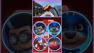 Pjmasks 🆚 pawpatrol 🆚 Sonic 🆚 mcqueen Coffindance Tiles Hope EDM Rush Gameplay shorts mcqueen [upl. by Laohcin]