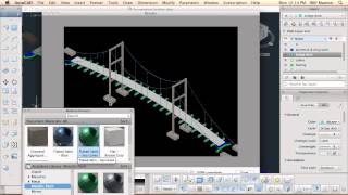 AutoCAD 21 for Mac  applying materials and rendering [upl. by Dahc357]