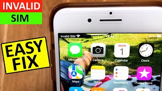 How to Fix Invalid Sim on iPhone  iPhone Invalid Sim Problem Fixed [upl. by Ainuj138]