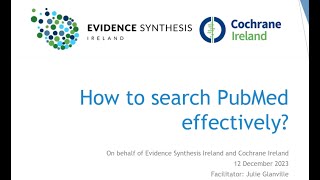 How to search PubMed effectively [upl. by Finzer142]