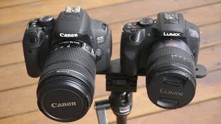 CANON 650D vs PANASONIC G6 Video comparison [upl. by Tutt]