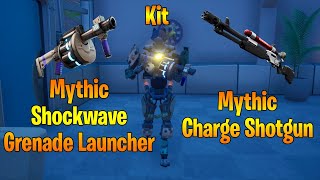 Kit Mythic Shockwave Grenade Launcher  Mythic Charge Shotgun Location in New Fortnite Season [upl. by Arihat]