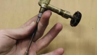 replacing a Coleman fuel valve stem packing [upl. by Lleral]