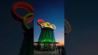 Beijing Central Axis—Night View of Beijing Olympic Tower [upl. by Shandeigh]